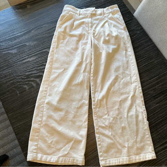 AE Dreamy Drape Super Soft High Rise Wide Leg Stretch Poppy Trouser Pant, Size 8 - Picture 2 of 12